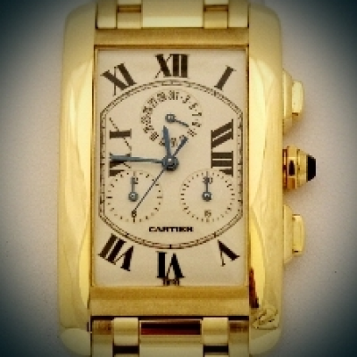 Швейцарские часы Cartier  Americaine 
Tank Chronograph