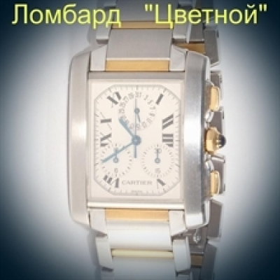 Швейцарские часы Cartier  Tank Francaise Chronoflex IIN 2-Tone