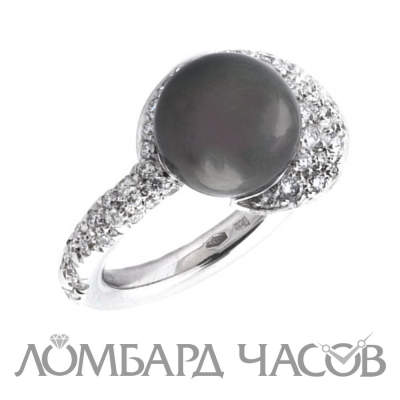 Ювелирное изделие Mikimoto  кольцо 
с жемчугом и бриллиантами