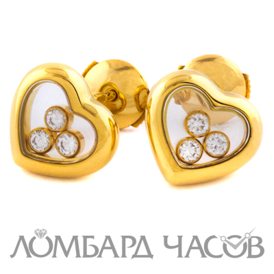 Ювелирное изделие Chopard  
Happy Diamonds Hearts серьги из золота с бриллиантами