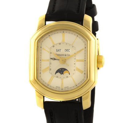 Швейцарские часы Tiffany & Co  Moonphase Triple Date Skeleton Back Watch