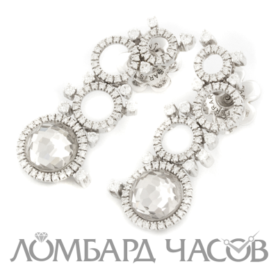 Ювелирное изделие Giovanni Ferraris  
серьги с бриллиантами и сапфирами