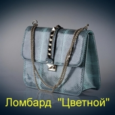 Аксессуар Valentino Сумка голубой питон