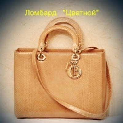 Аксессуар Dior Сумка Christian "Lady " Python