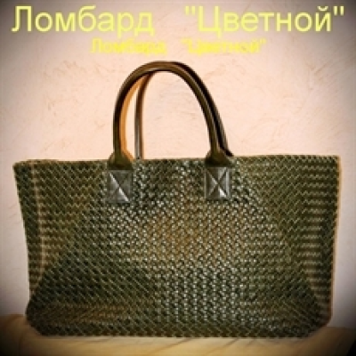 Аксессуар Bottega Veneta  Dark Green Woman Cabat Bag