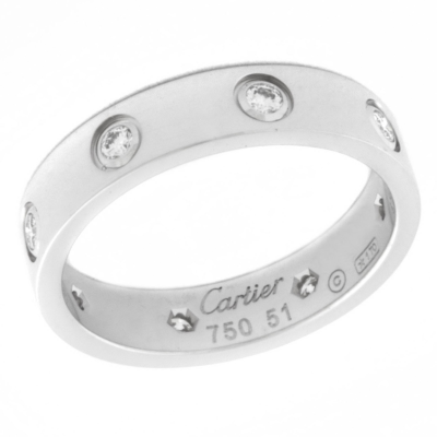 Ювелирное изделие Cartier  
"Love" кольцо с бриллиантатми