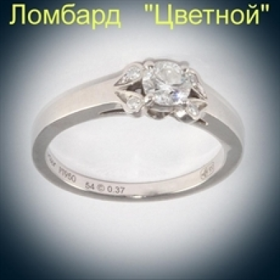 Ювелирное изделие Cartier  "Ballerine" кольцо с бриллиантом 0,37ct Pt950