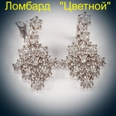 Ювелирное изделие Princess  серьги 
с бриллиантами