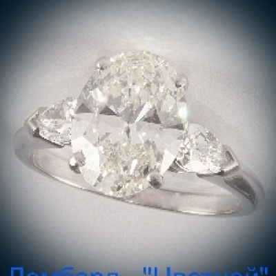 Ювелирное изделие No name Кольцо с бриллиантом 3.01 ct. Pt. 950
