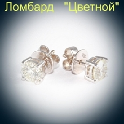 Ювелирное изделие No name Пусеты по 0.90 ct