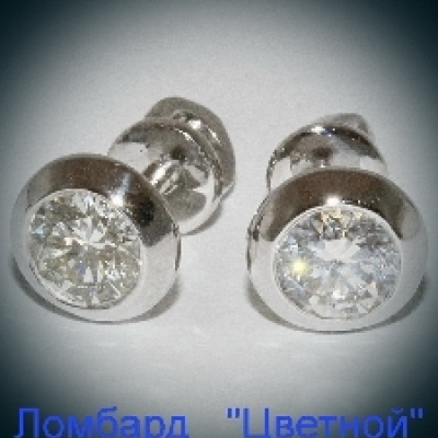 Ювелирное изделие No name Пусеты по 0.40 ct