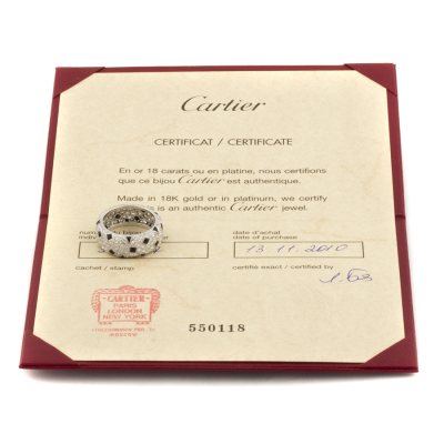 Ювелирное изделие Cartier  
Panthere de Diamond and Onyx Ring