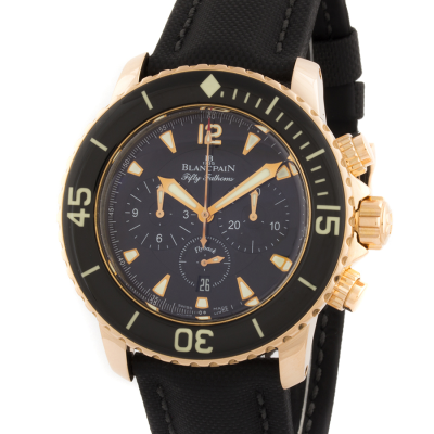 Швейцарские часы Blancpain  Fifty Fathoms Chronograph Rose Gold