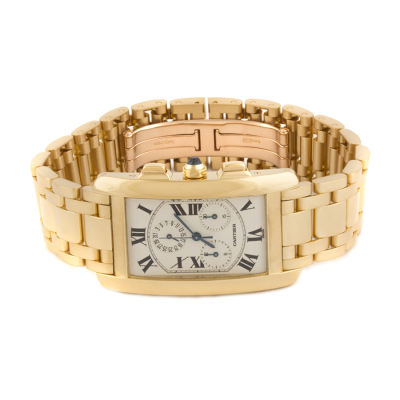 Швейцарские часы Cartier  Tank 
Americaine Chrono Gold