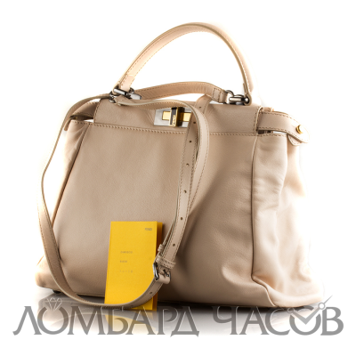 Аксессуар Fendi  Peekaboo 
Leather Handbag
