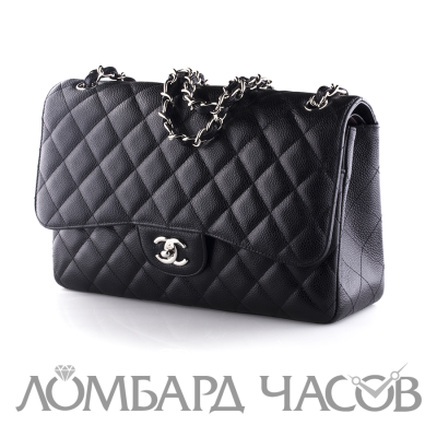 Аксессуар Chanel  Classic Single Flap Bag Quilted Caviar