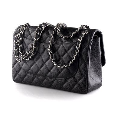 Аксессуар Chanel  Classic Single Flap Bag Quilted Caviar
