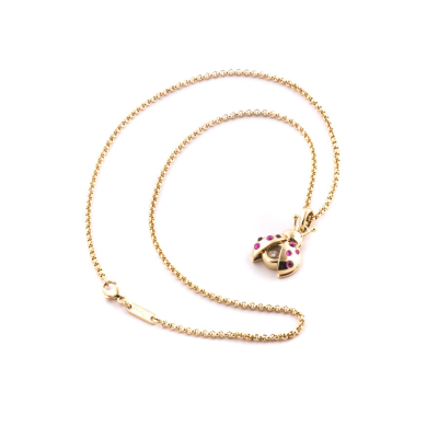 Ювелирное изделие Chopard  Happy Diamonds подвеска с рубинами и бриллиантом