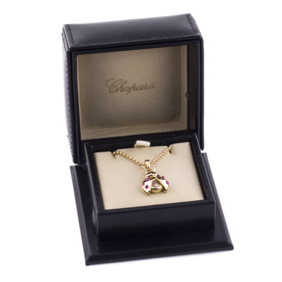 Ювелирное изделие Chopard  Happy Diamonds подвеска с рубинами и бриллиантом