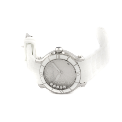 Швейцарские часы Chopard  
Happy Sport Silver Dial Floating Diamond Ladies 36 mm