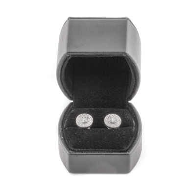 Ювелирное изделие No name Серьги из платины с бриллиантами по 0.52 ct.