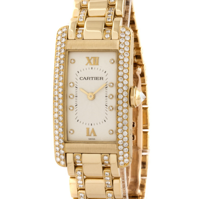 Швейцарские часы Cartier  American Tank Diamond Lady's Watch 'Boutique' Limited Edition