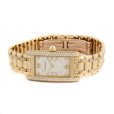 Швейцарские часы Cartier  American Tank Diamond Lady's Watch 'Boutique' Limited Edition