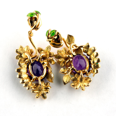Ювелирное изделие Dior Jewelry  
серьги с аметистами