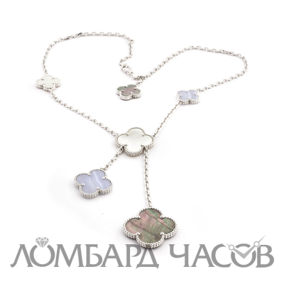 Ювелирное изделие Van Cleef & Arpels  Magic 
Alhambra 6-Motif Necklace WG