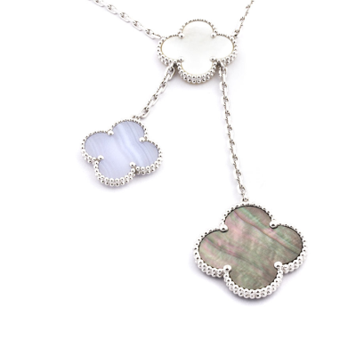 Ювелирное изделие Van Cleef & Arpels  Magic 
Alhambra 6-Motif Necklace WG