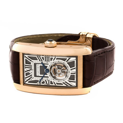 Швейцарские часы Cartier  Tank 
Americaine Flying Tourbillon Volant