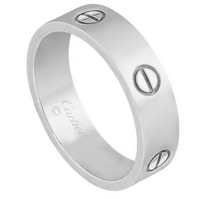 Ювелирное изделие Cartier  
Love кольцо из белого золота