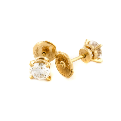 Ювелирное изделие Cartier  
пусеты по 0.50 ct