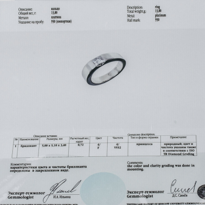 Ювелирное изделие No name Кольцо 0,72 ct