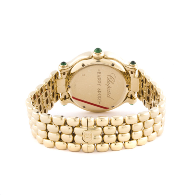 Швейцарские часы Chopard  
Happy Sport Yellow Gold with Green Cabouchons