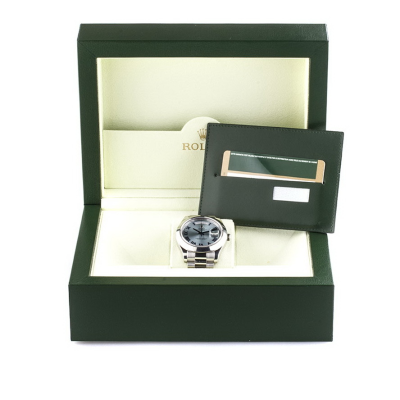 Швейцарские часы Rolex  
Day-Date II 41 mm 
Platinum Ice Blue