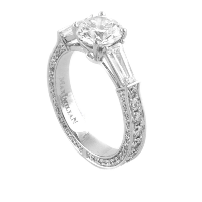 Ювелирное изделие Maximilian  кольцо 
с бриллиантом 1.27 ct