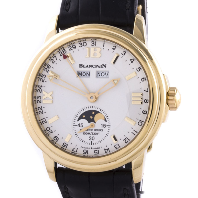 Швейцарские часы Blancpain  
Leman Moonphase & Complete Calendar Yellow Gold