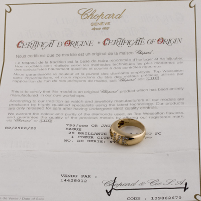 Ювелирное изделие Chopard  Love кольцо с цитрином