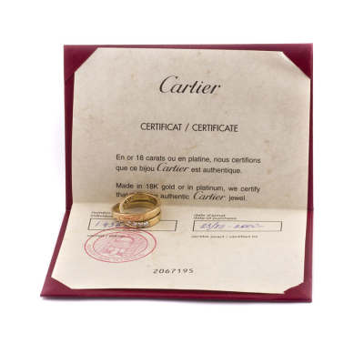 Ювелирное изделие Cartier  Diamond Gold Crossover Ring