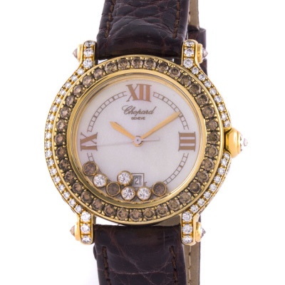 Швейцарские часы Chopard  Happy Sport Full Diamonds Watch 33 mm
