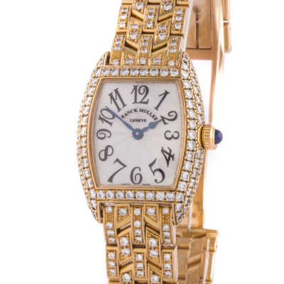 Швейцарские часы Franck Muller  Cintree Curvex Rose Gold Factory Diamonds
