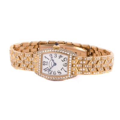 Швейцарские часы Franck Muller  Cintree Curvex Rose Gold Factory Diamonds