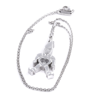 Ювелирное изделие Chopard  клоун подвеска из белого золота