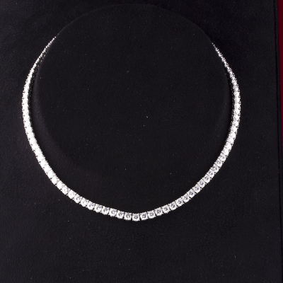 Ювелирное изделие Cartier  колье из платины с бриллиантами 21.50 ct