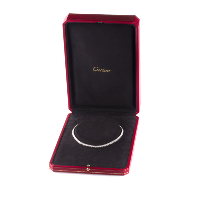 Ювелирное изделие Cartier  колье из платины с бриллиантами 21.50 ct