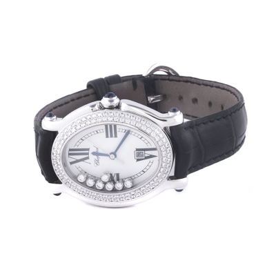 Швейцарские часы Chopard  Happy Sport Oval White Gold