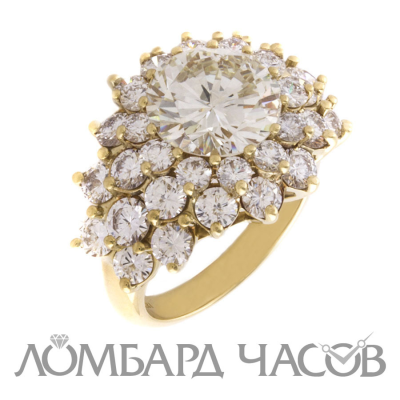 Ювелирное изделие No name Кольцо с бриллиантом 3.58 ct МГУ
