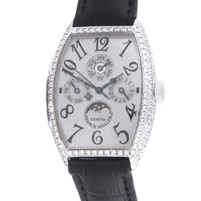 Швейцарские часы Franck Muller  Cintree Curvex Perpetual Calendar 5850 Diamonds