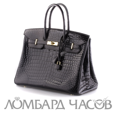 Аксессуар Hermes  Braise Porosus Crocodile 35cm Birkin Bag with Gold Hardware